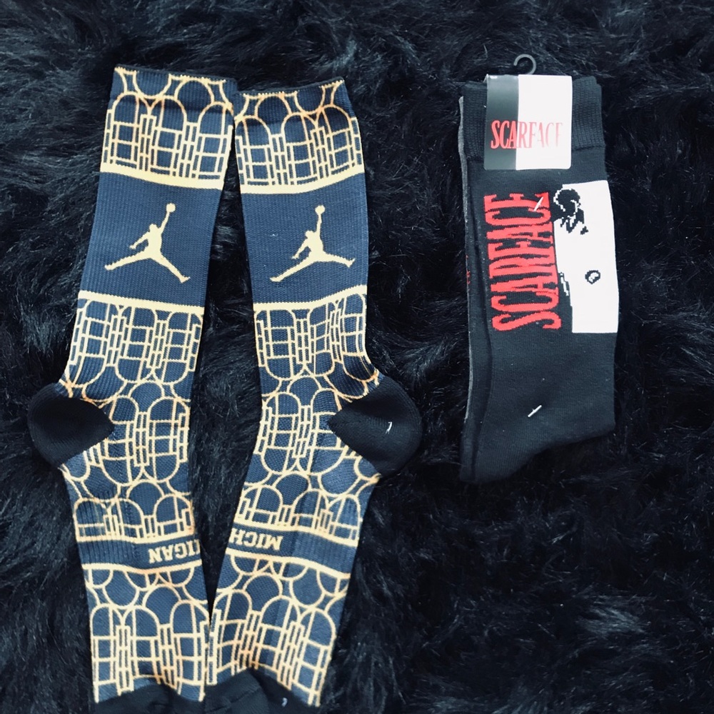 Jordan Michigan/Tony Montana (Scarface) socks